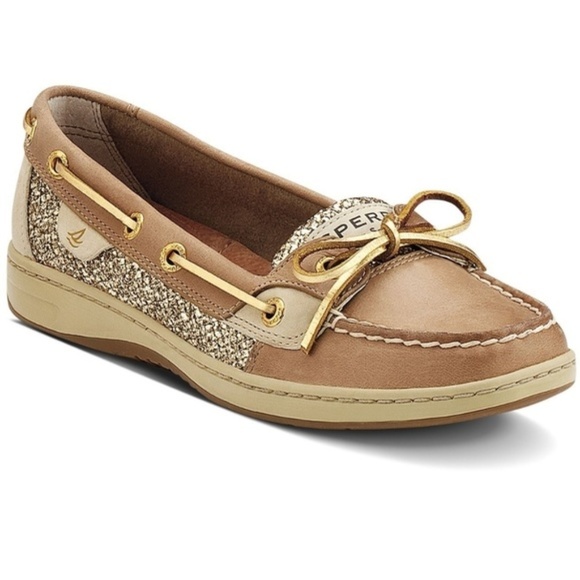sperry angelfish gold glitter